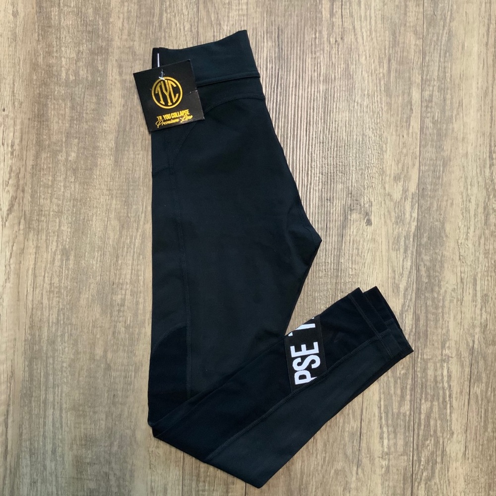 Effortless Branded Leggings in Black